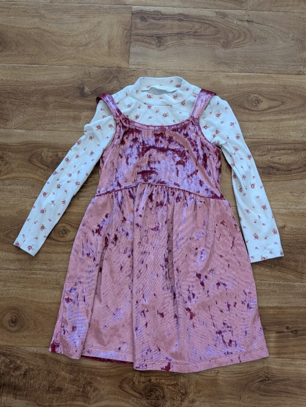 Lot of 4 Toddler Girl 4T Fall/Winter Dresses Holiday Cat & Jack Oshkosh